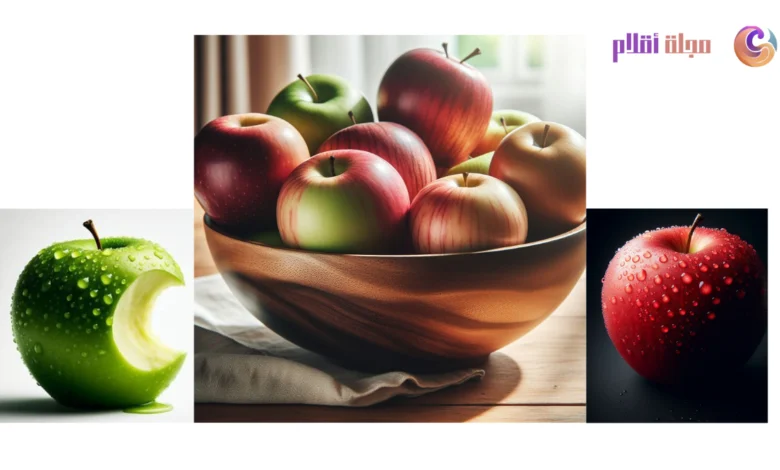 فوائد التفاح الصحية على جسم الانسان